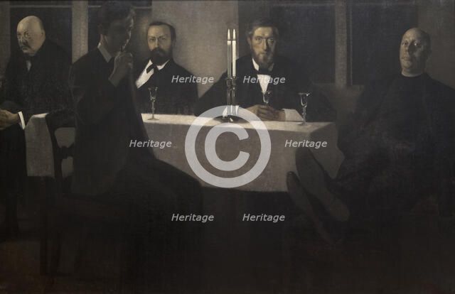 Five Portraits, 1901. Creator: Hammershøi; Vilhelm (1864-1916).