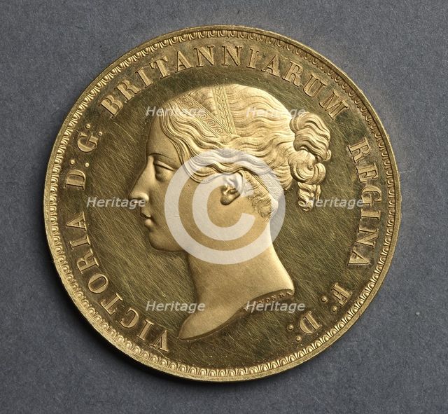 Five Pounds , 1839. Creator: William Wyon (British).