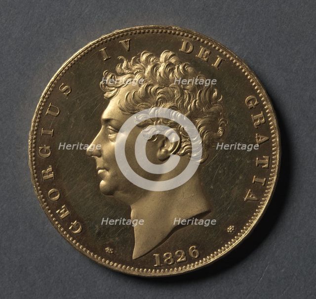Five Pounds [pattern] (obverse), 1826. Creator: Unknown.