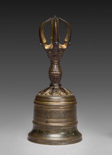 Five-pronged Vajra Bell (Gokorei), c. 1300-1333. Creator: Unknown