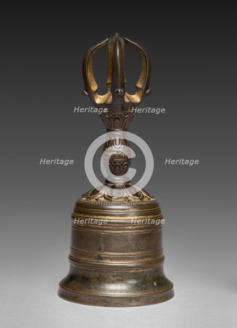 Five-pronged Vajra Bell (Gokorei), c. 1300-1333. Creator: Unknown.