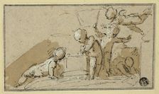 Five Putti at Play, n.d. Creator: Jacob de Wit