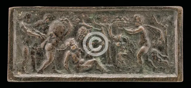 Five Putti Making Wine, early 16th century. Creator: Unknown.