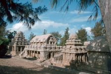 Five Rathas, Mahabalipuram, Tamil Nadu, India. Creator: Vivienne Sharp