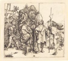 Five Soldiers and a Turk on Horseback, 1495/1496. Creator: Albrecht Durer