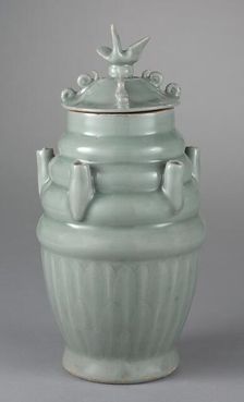 Five-Spouted Vase with Cover, 1000s-1100s. Creator: Unknown