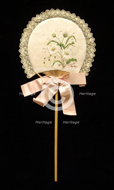Fixed fan, American, 1880-89. Creator: Unknown.
