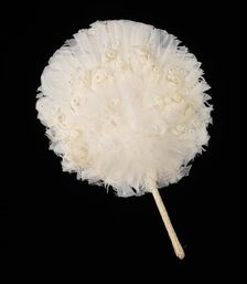 Fixed fan, American, ca. 1875. Creator: Unknown