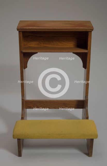 Fixed kneeling altar from Saint Augustine Catholic Church of New Orleans, 20th century. Creator: Unknown.