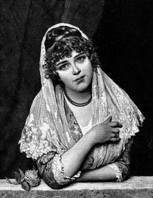 "Fiammetta" - picture by Eugene von Blaas, 1890. Creator: Unknown