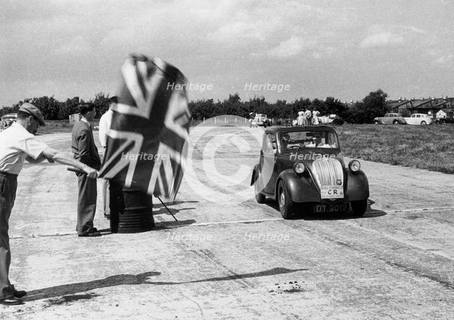 Fiat 500 Cabriolet on Cheltenham economy run. Creator: Unknown.