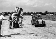 Fiat 500 Cabriolet on Cheltenham economy run. Creator: Unknown