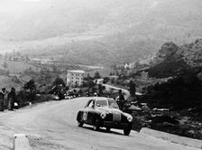 Fiat 1100S Berlinetta competing in the Mille Miglia, Italy, 1947