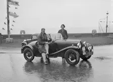 Fiat Balilla 508S of SGE Tett of the Black Diamond III team at the Blackpool Rally, 1936. Artist: Bill Brunell