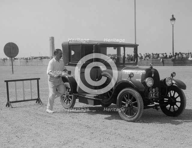 Fiat coupe at the Boulogne Motor Week, France, 1928. Artist: Bill Brunell.