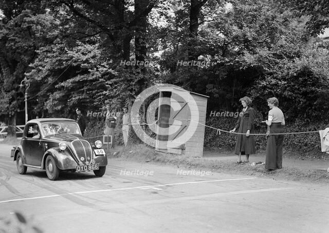 Fiat of HW Johnson, winner of a silver award at the MCC Torquay Rally, July 1937. Artist: Bill Brunell.