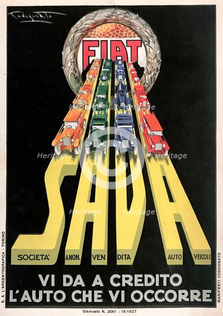 Fiat SAVA, 1927. Creator: Codognato, Plinio (1878-1940).