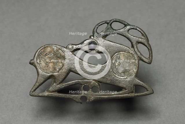Fibula in the Form of a Recumbent Stag, c. 400. Creator: Unknown.