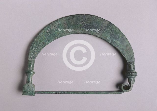 Fibula with Solar Design, c. 700-675 BC. Creator: Unknown.