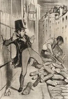 Fichtre!...que ces êtres-là sont sciants!, 1839. Creator: Honore Daumier