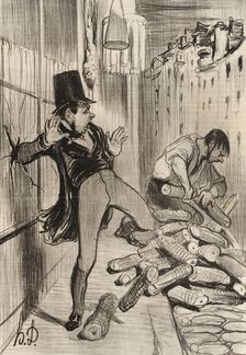 Fichtre!...que ces êtres-là sont sciants!, 1839. Creator: Honore Daumier