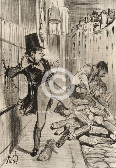 Fichtre!...que ces êtres-là sont sciants!, 1839. Creator: Honore Daumier.