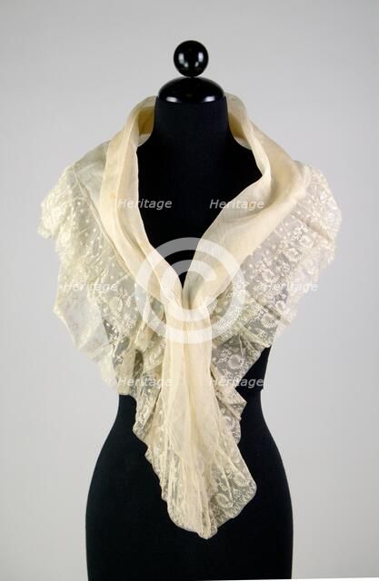 Fichu, American, 1790-1810. Creator: Unknown.