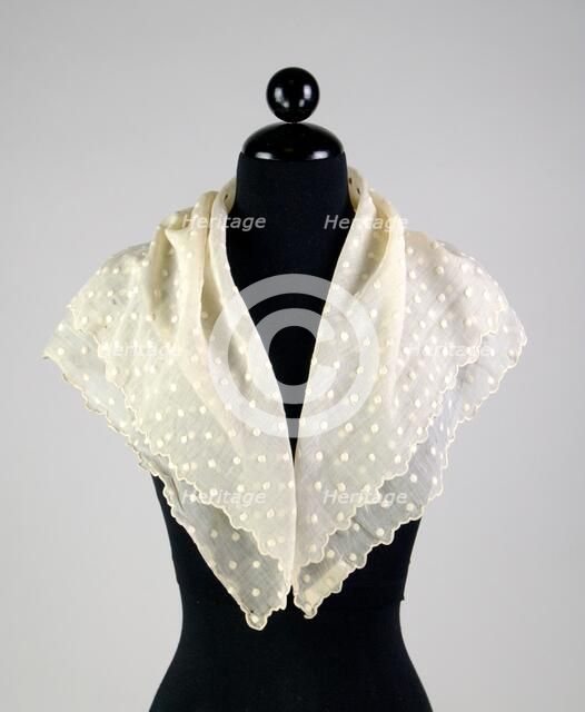 Fichu, American, 1820-40. Creator: Unknown.