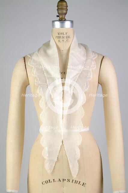 Fichu, American, 1830-40. Creator: Unknown.
