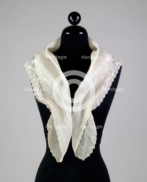 Fichu, American, 1830-40. Creator: Unknown.