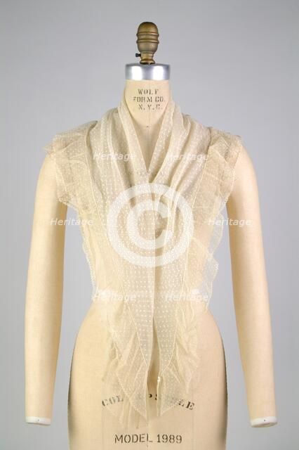 Fichu, American, ca. 1880. Creator: Unknown.