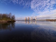 Fiddler's Ferry Power Station, Cuerdley, Warrington, 2021. Creator: James O Davies