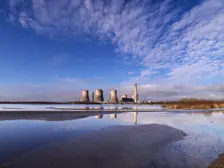 Fiddler's Ferry Power Station, Cuerdley, Warrington, 2021. Creator: James O Davies