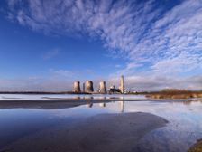 Fiddler's Ferry Power Station, Cuerdley, Warrington, 2021. Creator: James O Davies