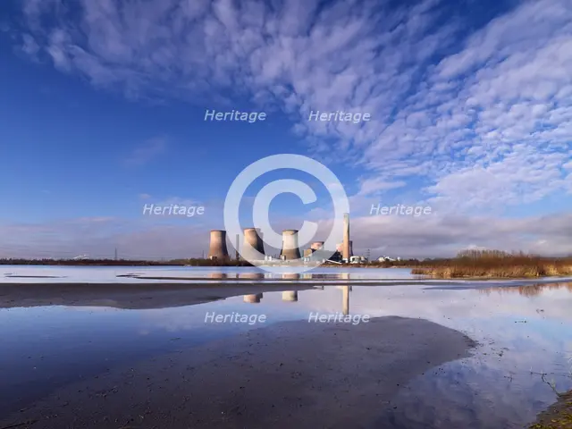 Fiddler's Ferry Power Station, Cuerdley, Warrington, 2021. Creator: James O Davies.