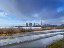 Fiddler's Ferry Power Station, Cuerdley, Warrington, 2021. Creator: James O Davies