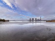 Fiddler's Ferry Power Station, Cuerdley, Warrington, 2021. Creator: James O Davies