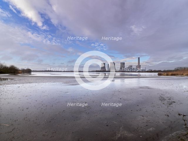 Fiddler's Ferry Power Station, Cuerdley, Warrington, 2021. Creator: James O Davies.