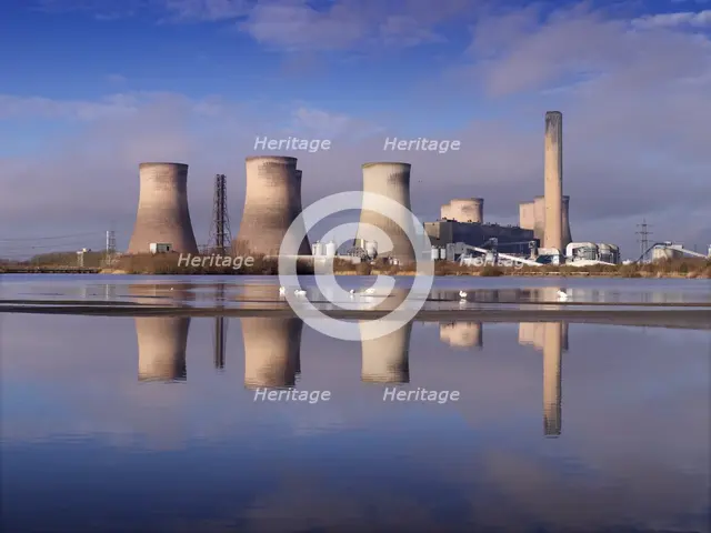 Fiddler's Ferry Power Station, Cuerdley, Warrington, 2021. Creator: James O Davies.