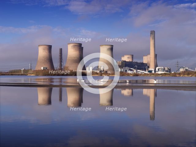 Fiddler's Ferry Power Station, Cuerdley, Warrington, 2021. Creator: James O Davies.