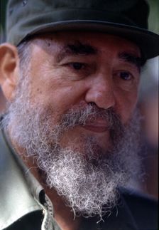 Fidel Castro (1926-) Cuban politician, 1992 portrait