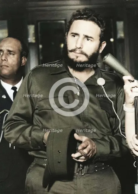 Fidel Castro, Cuban revolutionary leader, c1956-1965.  Creator: Unknown.