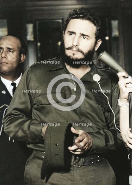 Fidel Castro, Cuban revolutionary leader, c1956-1965.  Creator: Unknown.