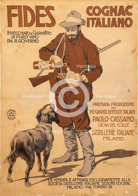 Fides - Cognac Italiano, c1905. Creator: Vaccari, Alfredo (1877-1933).