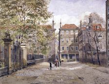 Field Court, Gray's Inn, London, 1881. Artist: John Crowther