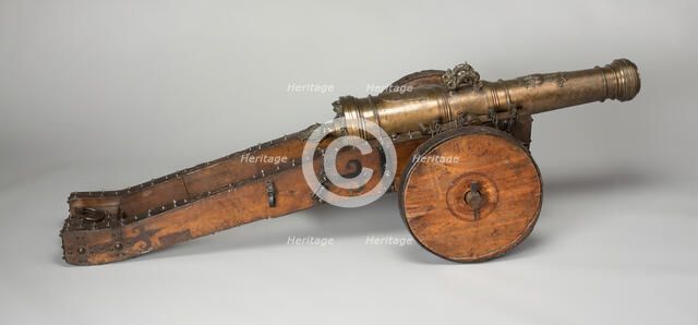 Field Cannon with Carriage, Europe, c. 1650. Creator: Unknown.
