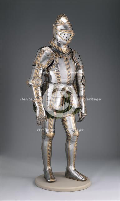 Field and Tournament armour of Johann Wilhelm, Duke of Saxe-Weimar, German, Augsburg, c1565. Creator: Anton Peffenhauser.