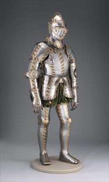 Field and Tournament armour of Johann Wilhelm, Duke of Saxe-Weimar, German, Augsburg, c1565. Creator: Anton Peffenhauser
