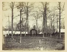 Field Hospital, Second Army Corps, Brandy Station, February 1864. Creator: James Gardner