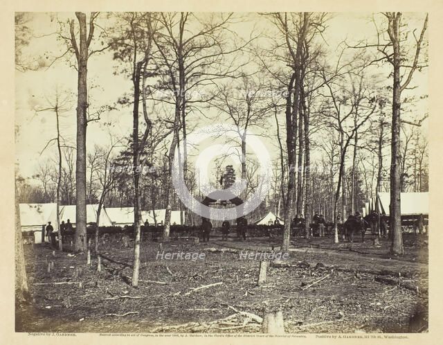 Field Hospital, Second Army Corps, Brandy Station, February 1864. Creator: James Gardner.